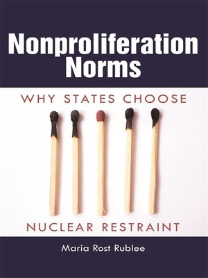 cover image of Nonproliferation Norms